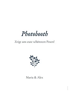 Willkommensschild hochzeit blumenornament blau Willkommensschild hochzeit blumenornament blau