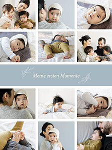 Poster groß kleiner sprössling (12 fotos) blau Poster groß kleiner sprössling (12 fotos) blau