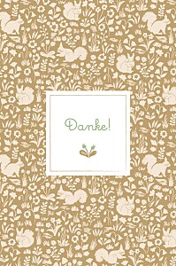Dankeskarten beige liberty eichhörnchen ocker Dankeskarten beige liberty eichhörnchen ocker