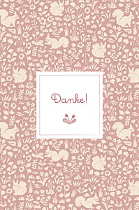 Dankeskarten liberty eichhörnchen rosa Dankeskarten liberty eichhörnchen rosa