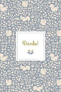 Dankeskarten blau liberty eichhörnchen blau Dankeskarten blau liberty eichhörnchen blau