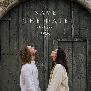 Save-the-date karten symphonie weiß Save-the-date karten symphonie weiß
