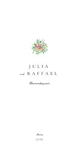 Menükarte bild-hochzeit weiß Menükarte bild-hochzeit weiß