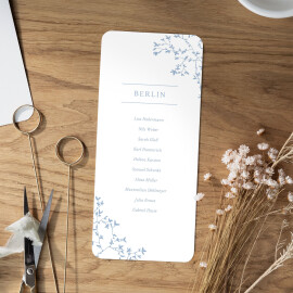 Sitzplan Hochzeit Zarte Poesie Blau