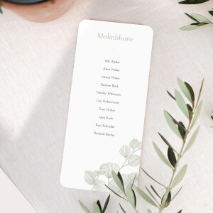 Sitzplan Hochzeit Eukalytuszweige Grün Sitzplan Hochzeit Eukalytuszweige Grün