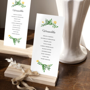Sitzplan Hochzeit Efeuzauber Gelb Sitzplan Hochzeit Efeuzauber Gelb