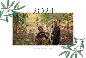 Weihnachtskarten grün lorbeer (klappkarte) grün Weihnachtskarten grün lorbeer (klappkarte) grün