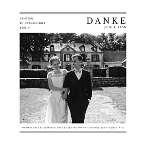 Dankeskarten hochzeit modern grosser tag weiß Dankeskarten hochzeit modern grosser tag weiß