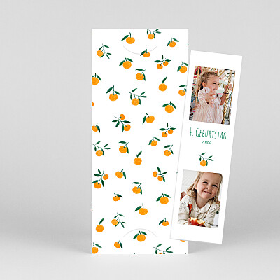 Einladungskarten kindergeburtstag zitrustraum (fotostreifen) orange Einladungskarten kindergeburtstag zitrustraum (fotostreifen) orange