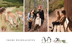 Weihnachtskarten kleine eisscholle (lang) weiß Weihnachtskarten kleine eisscholle (lang) weiß