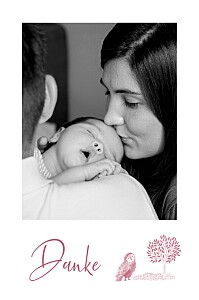 Dankeskarten jungen im unterholz rosa Dankeskarten jungen im unterholz rosa