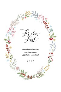 Weihnachtskarten waldtanz (hoch) weiß Weihnachtskarten waldtanz (hoch) weiß