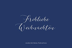Weihnachtskarten blau festliches ornament gold (nachricht) blau Weihnachtskarten blau festliches ornament gold (nachricht) blau