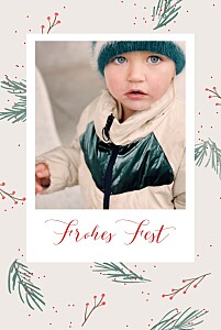 Weihnachtskarten guten rutsch (hoch) beige Weihnachtskarten guten rutsch (hoch) beige