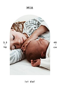 Geburtskarten grafischer bogen weiß Geburtskarten grafischer bogen weiß