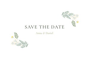 Save-the-date karten floral blumentanz weiß Save-the-date karten floral blumentanz weiß