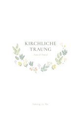 Kirchenheft Hochzeit Blumentanz (Klappkarte) Weiß Kirchenheft Hochzeit Blumentanz (Klappkarte) Weiß