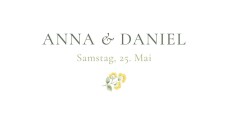 Platzkarten Hochzeit Blumentanz (lang) Weiß Platzkarten Hochzeit Blumentanz (lang) Weiß