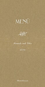 Menükarte beige baumgeist kraft Menükarte beige baumgeist kraft