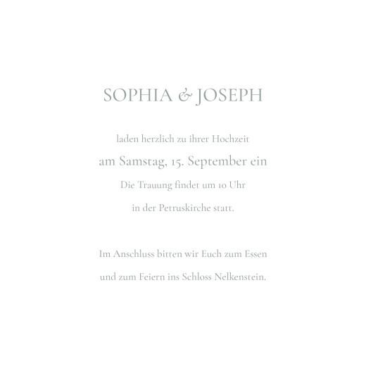 Hochzeitseinladungen Landliebe (Klappkarte) Weiß - Seite 3 Hochzeitseinladungen Landliebe (Klappkarte) Weiß - Seite 3