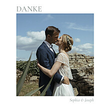 Dankeskarten Hochzeit Landliebe (Klappkarte) Weiß Dankeskarten Hochzeit Landliebe (Klappkarte) Weiß