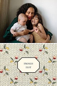 Weihnachtskarten rot antoinette poisson baies rouges Weihnachtskarten rot antoinette poisson baies rouges