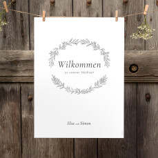 Willkommensschild Hochzeit Romantisch Grau Willkommensschild Hochzeit Romantisch Grau