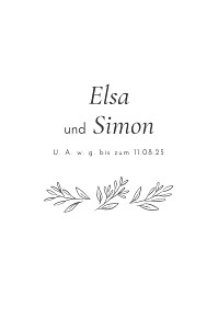 Antwortkarte hochzeit floral romantisch (hoch) grau Antwortkarte hochzeit floral romantisch (hoch) grau