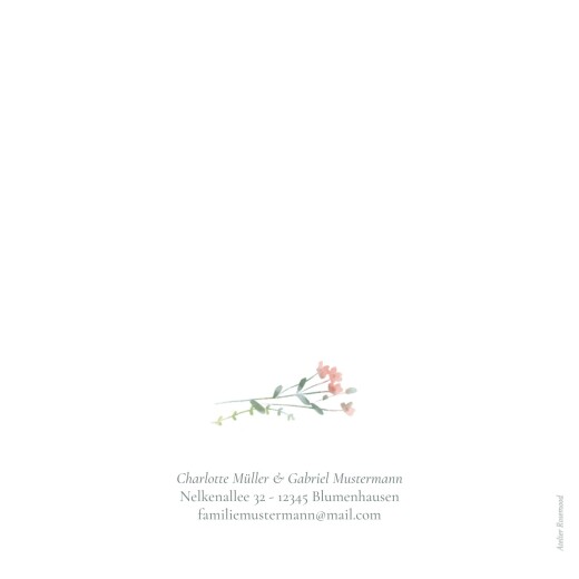 Hochzeitseinladungen Floraler Kranz (Klappkarte) Rosa - Seite 4