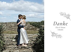 Dankeskarten hochzeit grau romantisch (klappkarte) grau Dankeskarten hochzeit grau romantisch (klappkarte) grau