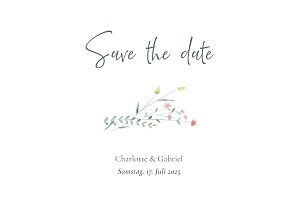 Save-the-date karten floral floraler kranz rosa Save-the-date karten floral floraler kranz rosa