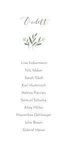 Sitzplan hochzeit floral zarte zweige weiß Sitzplan hochzeit floral zarte zweige weiß