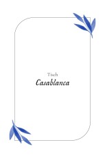 Tischkarten Hochzeit Blätteraquarell Blau