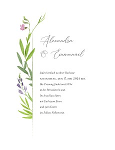 Hochzeitseinladungen ohne foto blumenidylle (grafik) rosa Hochzeitseinladungen ohne foto blumenidylle (grafik) rosa
