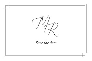 Save-the-date karten klassisch élégance schwartz Save-the-date karten klassisch élégance schwartz