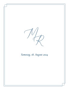 Hochzeitseinladungen blau eleganz (hoch) blau Hochzeitseinladungen blau eleganz (hoch) blau