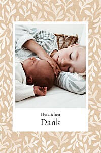 Dankeskarten mädchen verbundenheit beige Dankeskarten mädchen verbundenheit beige