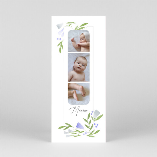 Geburtskarten Blühender Garten (Fotostreifen) Violett - Ansicht 2