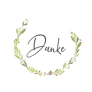 Dankeskarten mädchen zarte knospen weiß Dankeskarten mädchen zarte knospen weiß