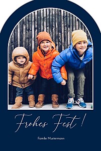 Weihnachtskarten blau kalligraphie (bogenform) blau Weihnachtskarten blau kalligraphie (bogenform) blau