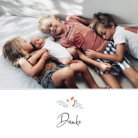 Dankeskarten Sommersonnenwende Weiß