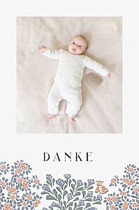 Dankeskarten mädchen märchenwald weiß Dankeskarten mädchen märchenwald weiß
