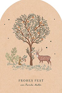 Weihnachtskarten klassisch weihnachtsgeschichte (bogenform) beige Weihnachtskarten klassisch weihnachtsgeschichte (bogenform) beige
