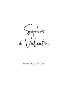 Hochzeitseinladungen Zeitgeist (klappkarte) hoch weiß Hochzeitseinladungen Zeitgeist (klappkarte) hoch weiß