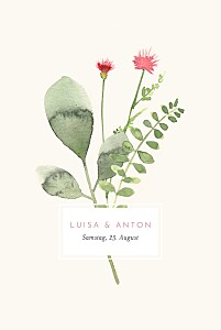 Hochzeitseinladungen rosa blumen aquarell (klappkarte) hoch rosa Hochzeitseinladungen rosa blumen aquarell (klappkarte) hoch rosa