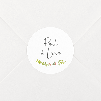 Aufkleber Hochzeit - Rosemood - für personalisierte Post