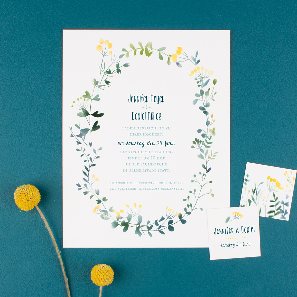 Hochzeitseinladungen wildblumen (hoch) Hochzeitseinladungen wildblumen (hoch)
