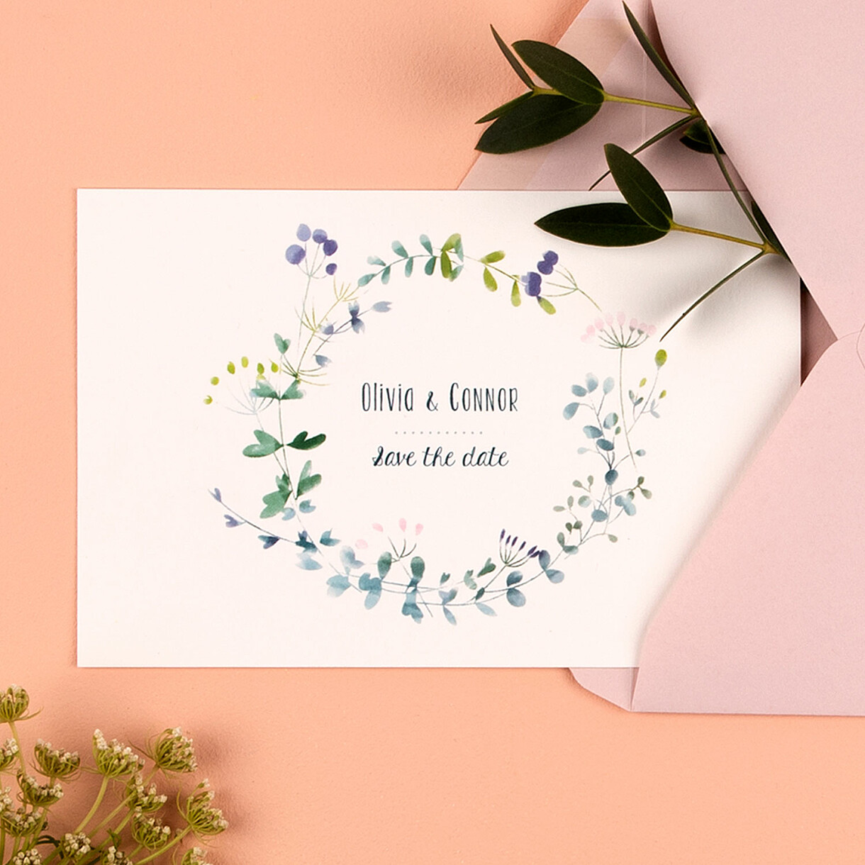 Save-the-date karten wildblumen Save-the-date karten wildblumen