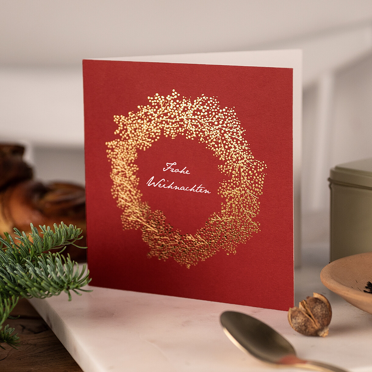 Weihnachtskarten geschäftlich schleier kranz Weihnachtskarten geschäftlich schleier kranz