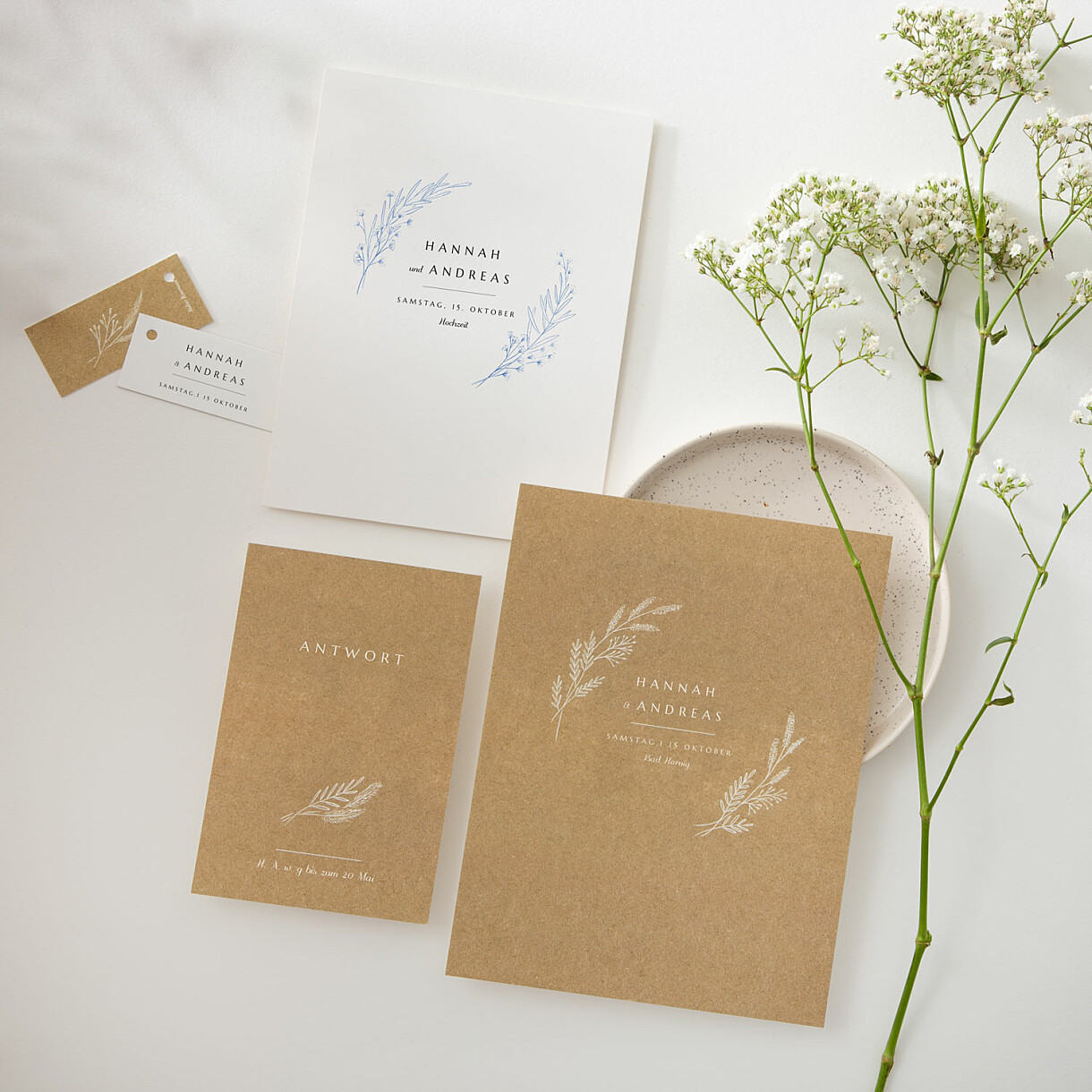 Hochzeitseinladungen zartes laubwerk Hochzeitseinladungen zartes laubwerk